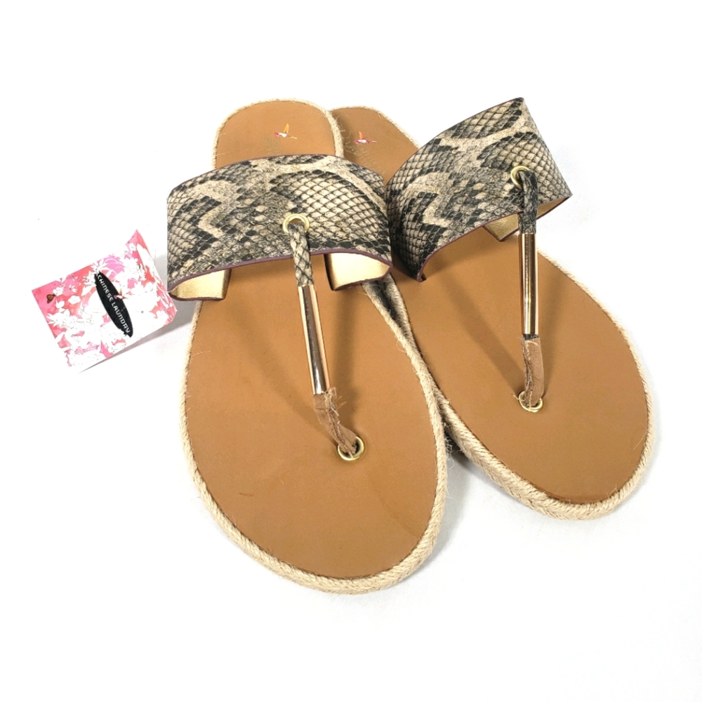 ChineseLaundry Espadrille SnakeSandals Size9 Wide